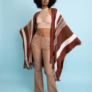 Sedona Sands Stripe Ruana Kimono