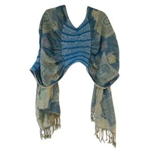 Skies Are Blue Pashima Ruffle Shawl