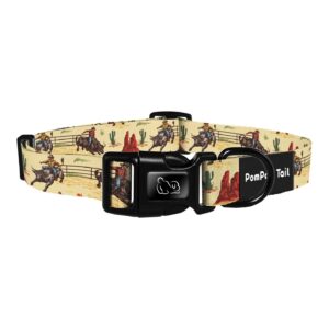 Western Cowboy Dog Collar – Southwestern Desert Rodeo Theme
