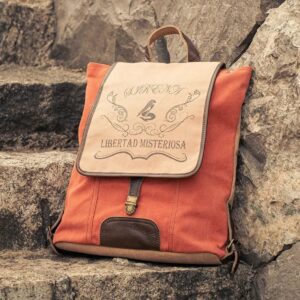 La Sirena “Libertad Misteriosa” Canvas Backpack – Boho Mermaid Adventure Bag
