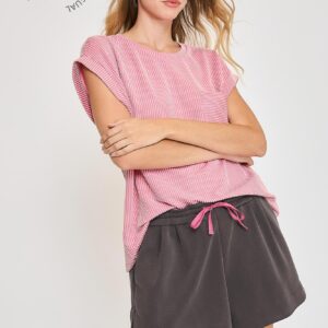 Cupro Drawstring Shorts In Charcoal